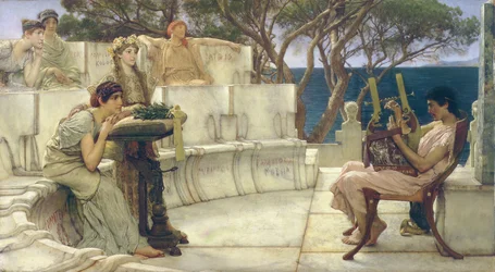Sapfo og Alkaios, 1881